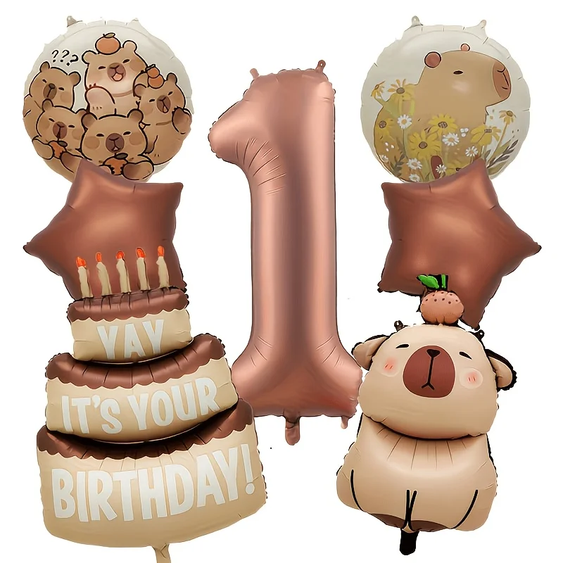 Neuer Capybara-förmiger Folienballon Capybara-Folienballon Tier-Party-Dekorationsballon