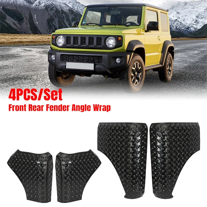 For Suzuki Jimny JB74 2019-2022 Front Rear Fender Tailgate Angle Wrap Decoration Guard Cover Trim Corner Sticker