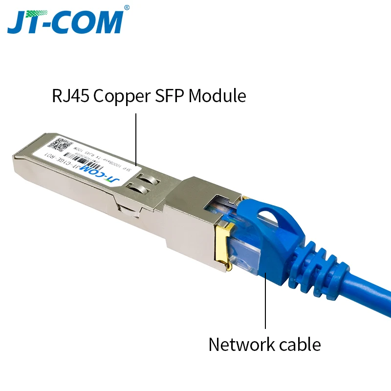 1.25G RJ45 Copper SFP Transceiver Module 1000Base-Tx Ethernet Gpon Olt Fiber Optic FTTH Compatible with Cisco/Mikrotik Switch