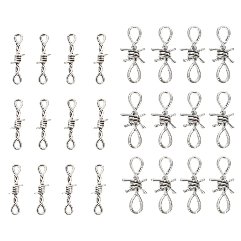 

Zinc Alloy Jewelry Making H Jewelry Pendant Charms Chain Necklace Pendants Barbed Wire Charm Supplies Portable Gifts