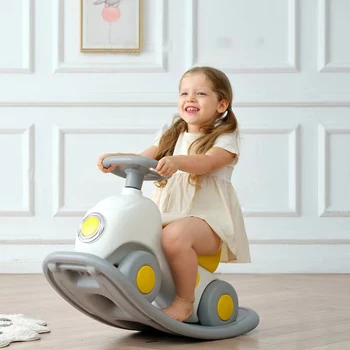 Children's 2-in-1 children's rocking horse and carriage rocking chair baby Trojan horse toy baby rocking horse birthday gift Toddler