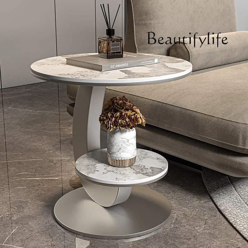 

BJ BJ Light Luxury Living Room Sofa Side Table Balcony Small Round Table Advanced Sense Creative Home Small Coffee Table Advanc