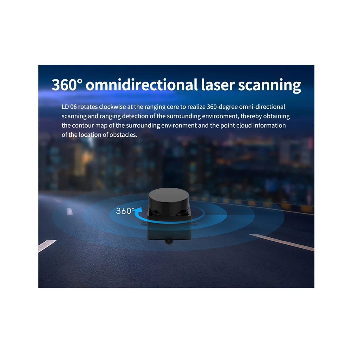 

LD06 Lidar LD19 D300 Portable 360° DTOF 3D Scanner 12M Range Support ROS ROS2 Robotics Mapping