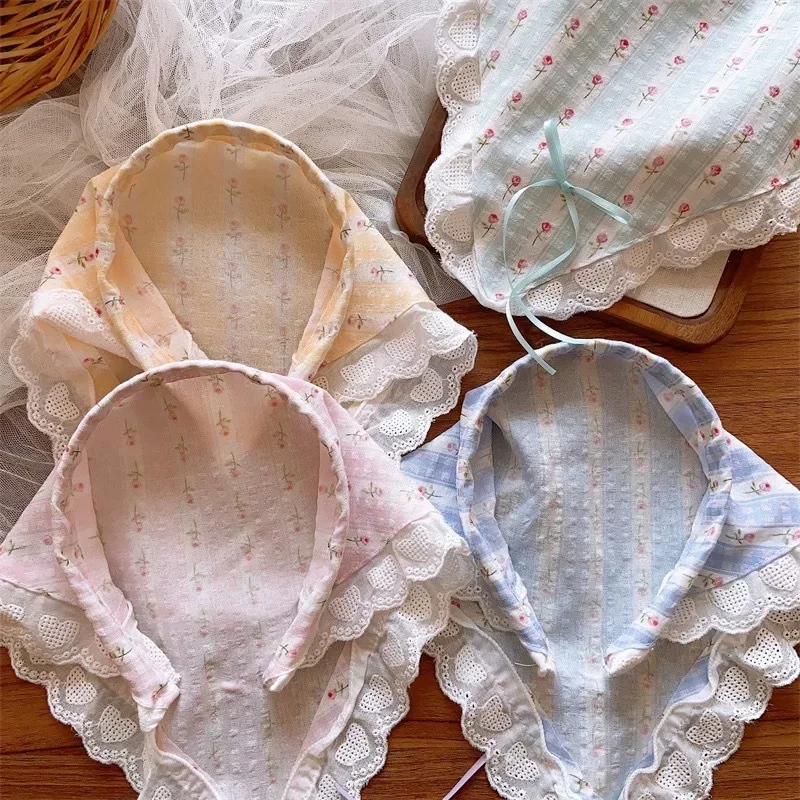 fascia-per-capelli-triangolare-per-bambini-in-stile-coreano-divertente-in-tessuto-con-fiocco-e-nastro-in-pizzo-stile-francese-versatile-da-spiaggia-kawaii