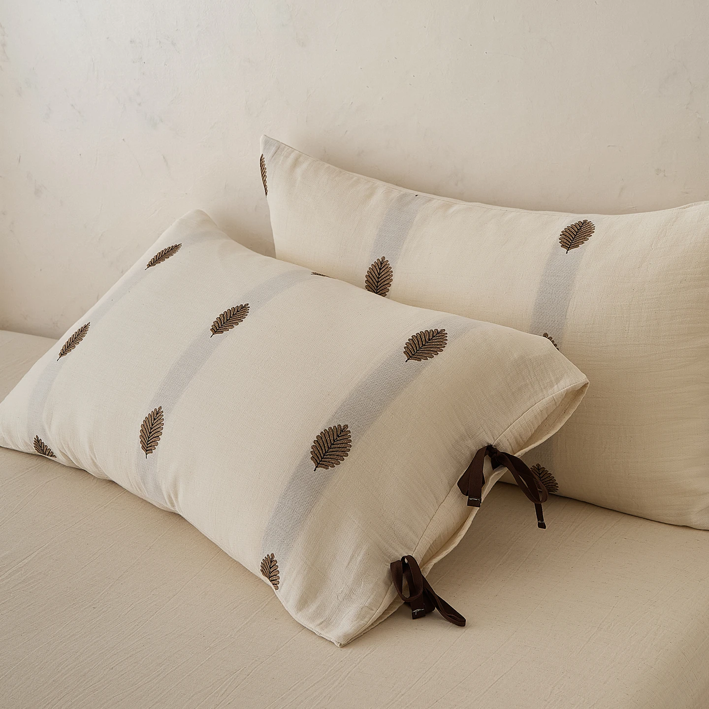 100% Cotton Gauze Jacquard Pillowcase 48x74cm Luxury Bedding Decorative Cover Nordic Sling Cushion Covers