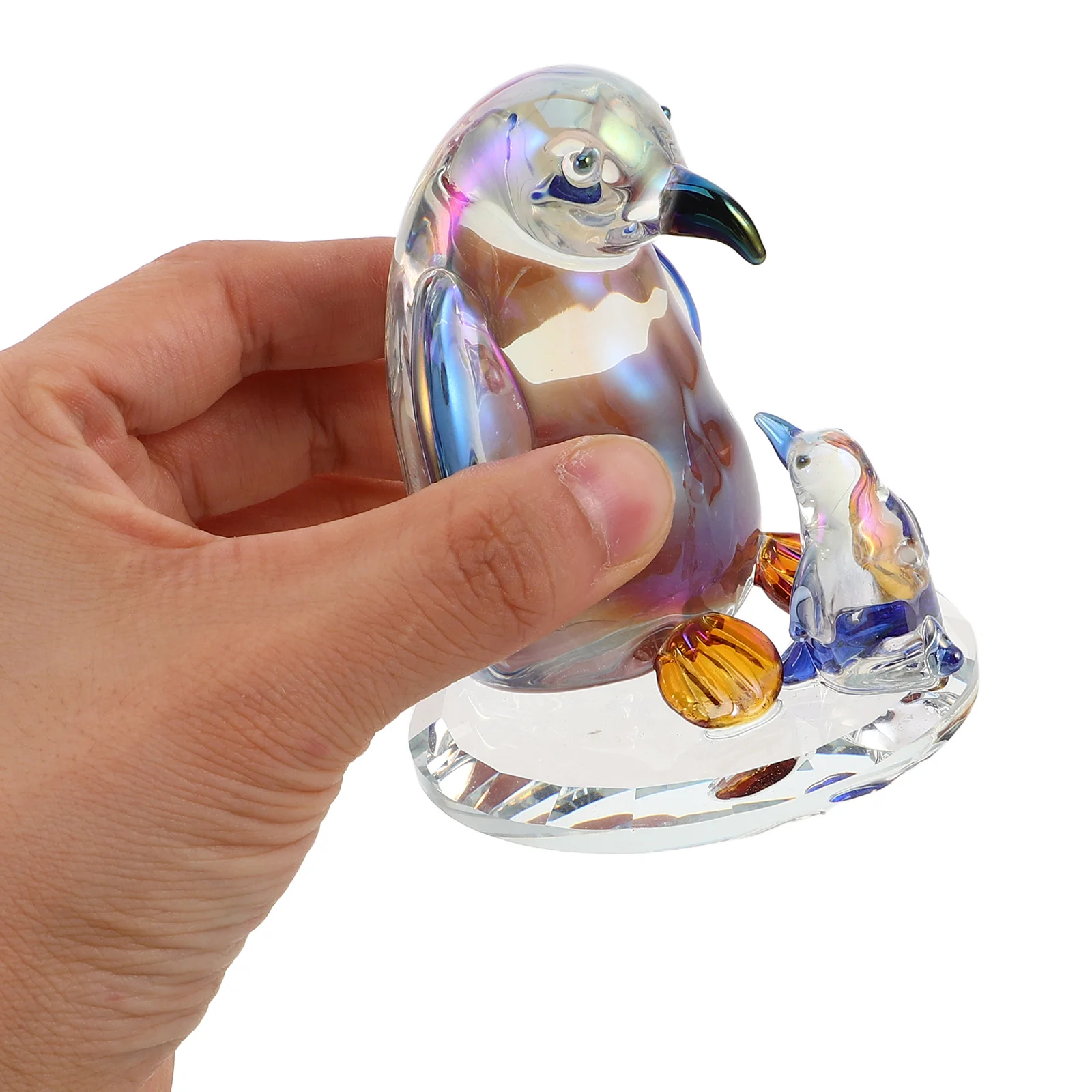 

Crystal Penguin Decoration Elegant Handcut Glass Animal Sculpture for Living Room Shelf Table Centerpiece Home Decoration