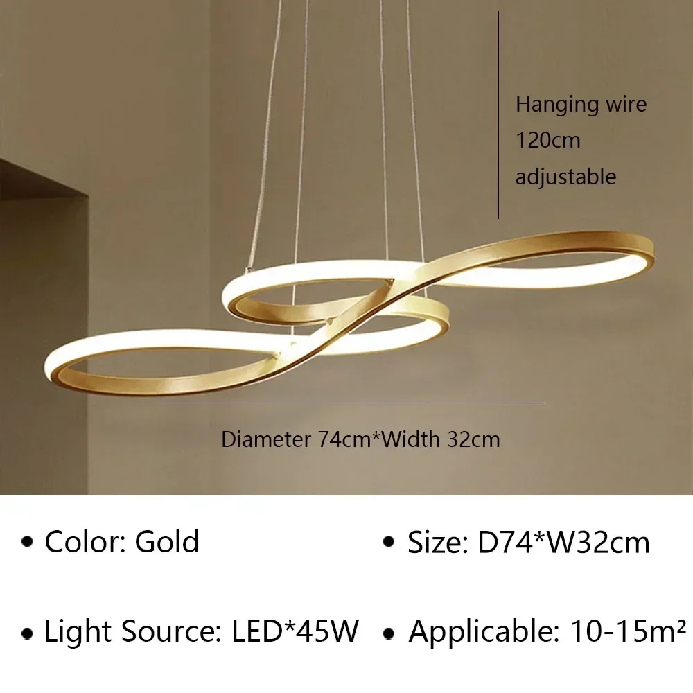 Moderne LED-hanglamp voor woonkamer hotel slaapkamer restaurant eettafel kroonluchter indoor home decor verlichtingsarmatuur