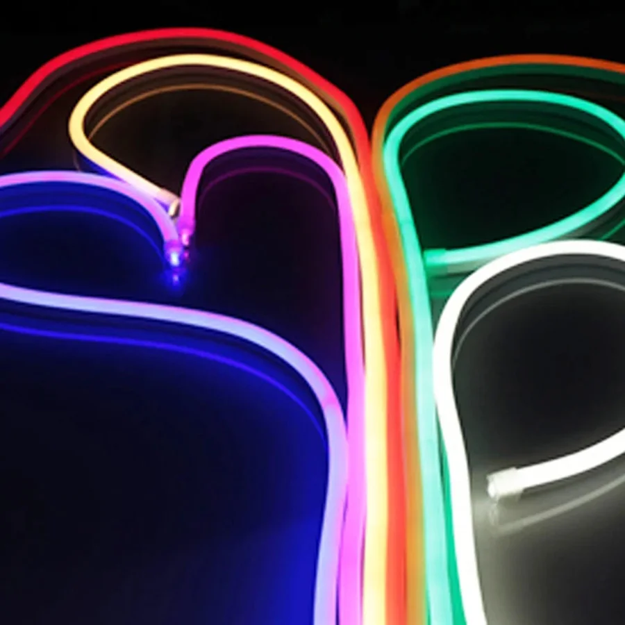 

Waterproof outdoor slim rope tube DC24V ultra thin 0816MM mini led neon flex AC220V Neon Strip Sign AC110V color changing