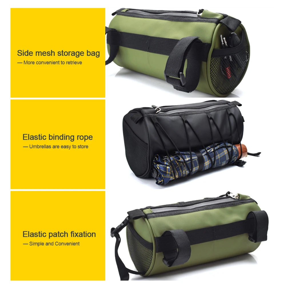 Fiets Voorbuis Tas 2.4/4.2LCapacity Stuurtas Waterdichte Multifunctionele Draagbare Schoudertas Tube Bag Fietsaccessoire