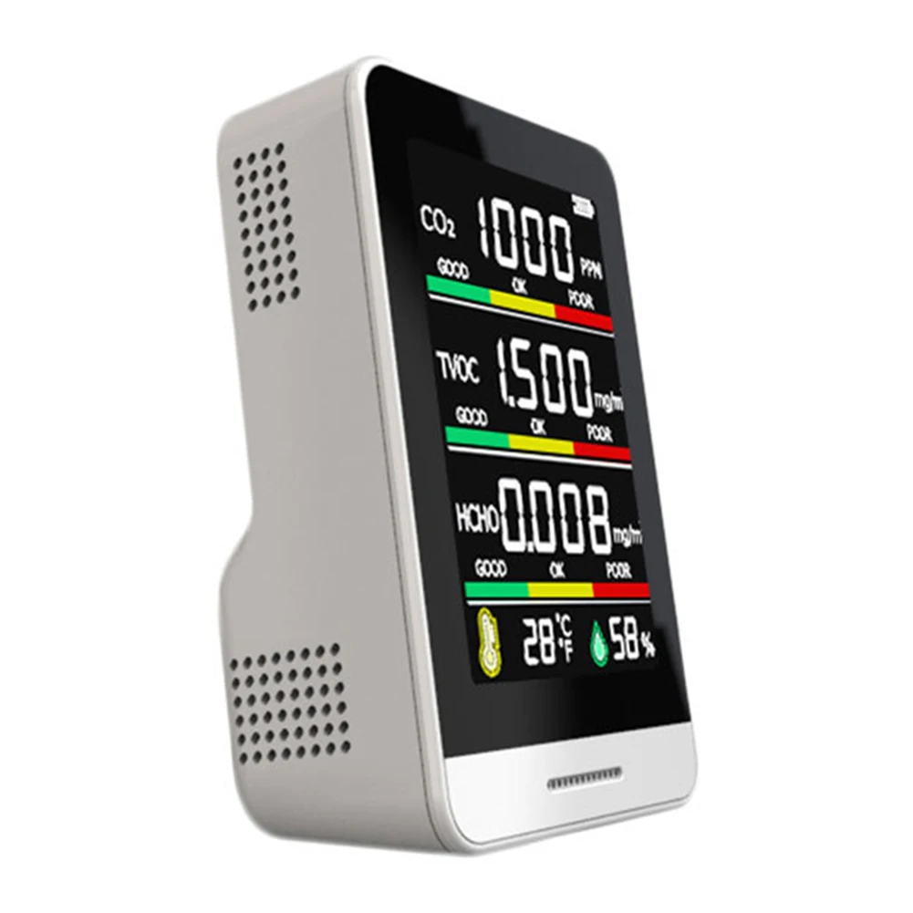 Indoor Air Quality Air Quality Monitor Carbon Dioxide Measurement Formaldehyde Detection Humidity Level Tracking