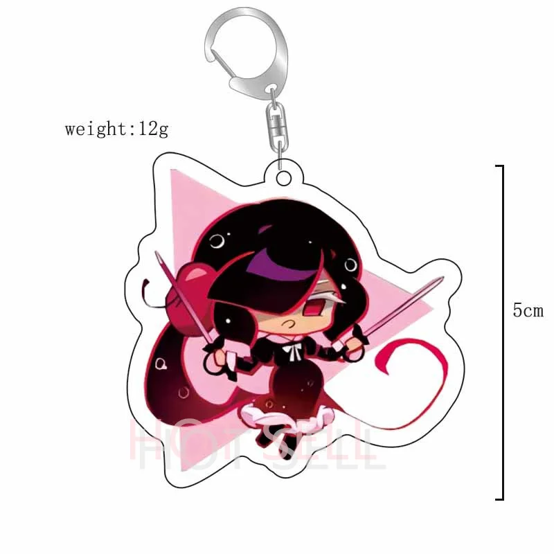 New style Game Cookie Run Kingdom Keychains for Accessories Bag Shadow Milk Pure Vanilla Cookie Keyrings Jewelry Fans Gift