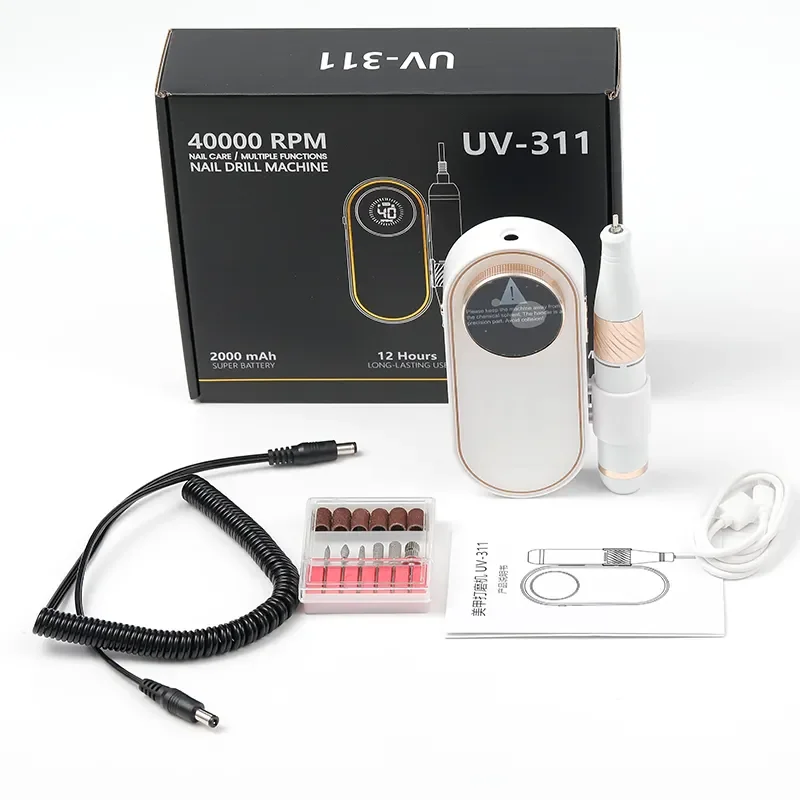 Kit d'outils pour ongles, perceuse à ongles à eau, affichage LCD, électrique Portable