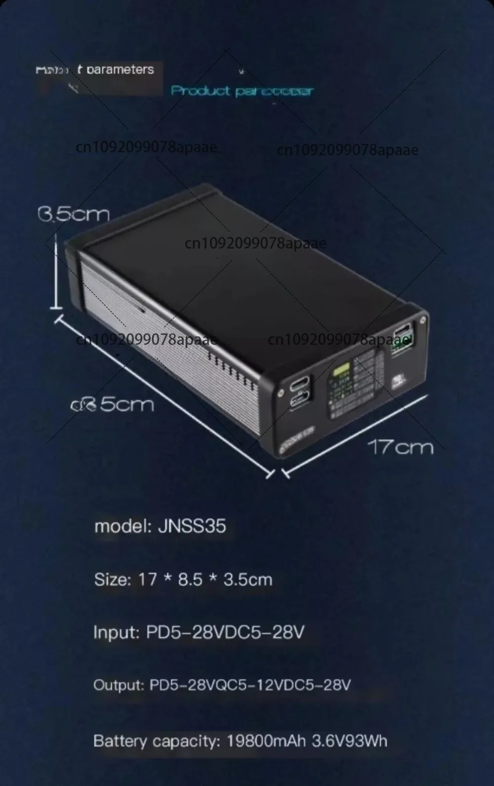 

Kit no Battery Large Capacity Power Bank PD3.1 Fast Charging, Multi-Channel DC Adjustable Portable Welding Kit with Soldering