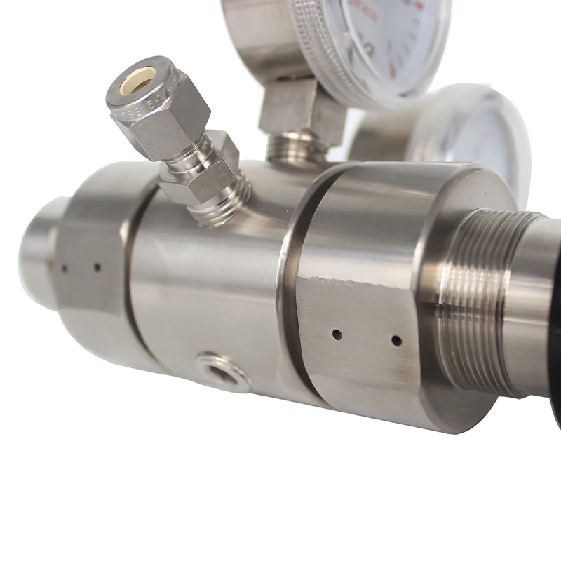 High Precision Stainless Steel Pressure Regulator Specialty Lab Regulator High Purity Resistant for Propane Argon