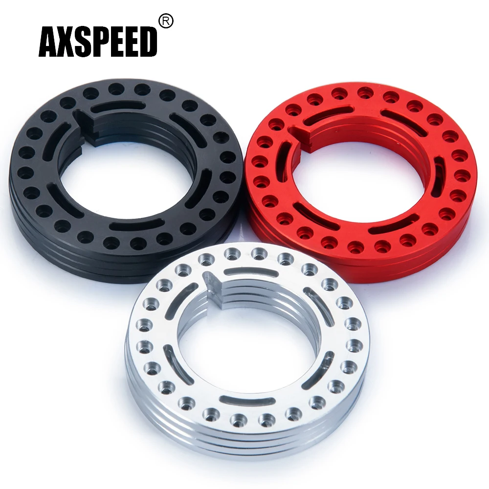 

AXSPEED 4 шт. CNC Металл 52,5 мм 1,9 дюйма Beadlock Колесные диски внешние кольца для Axial SCX10 D90 CC01 1/10 RC Rock Crawler автомобильные детали
