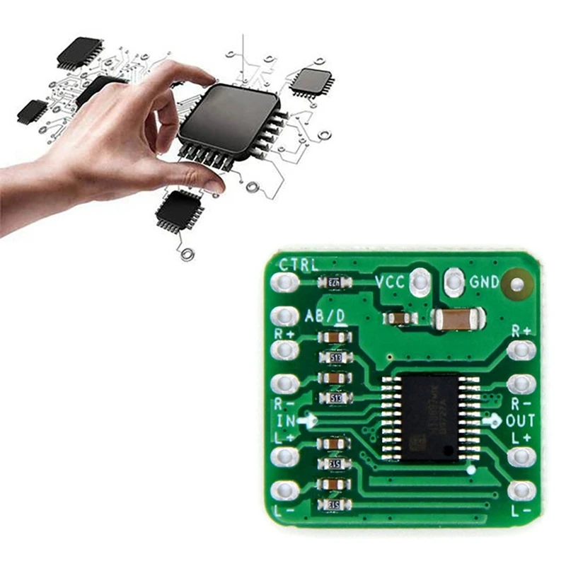Плата дифференциального усилителя мощности 2X10W, цифровой усилитель мощности класса D, HT8697, 3,6-8,5 в, дифференциальный вход