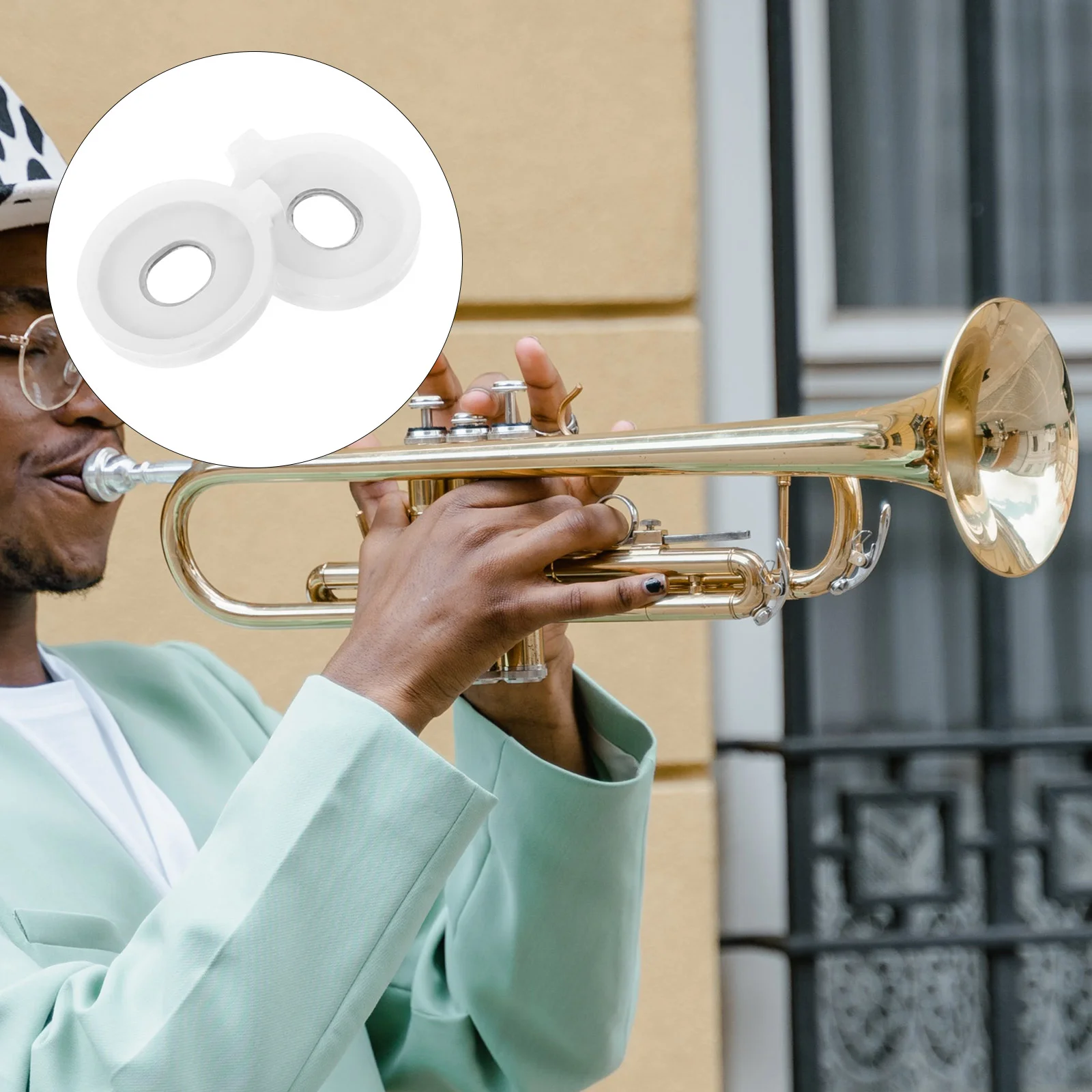 

6 Pcs Musical Instrument Spring Drag Trumpet Valve Plates Repair Kit Supplies Instruments Guides Parts Washers