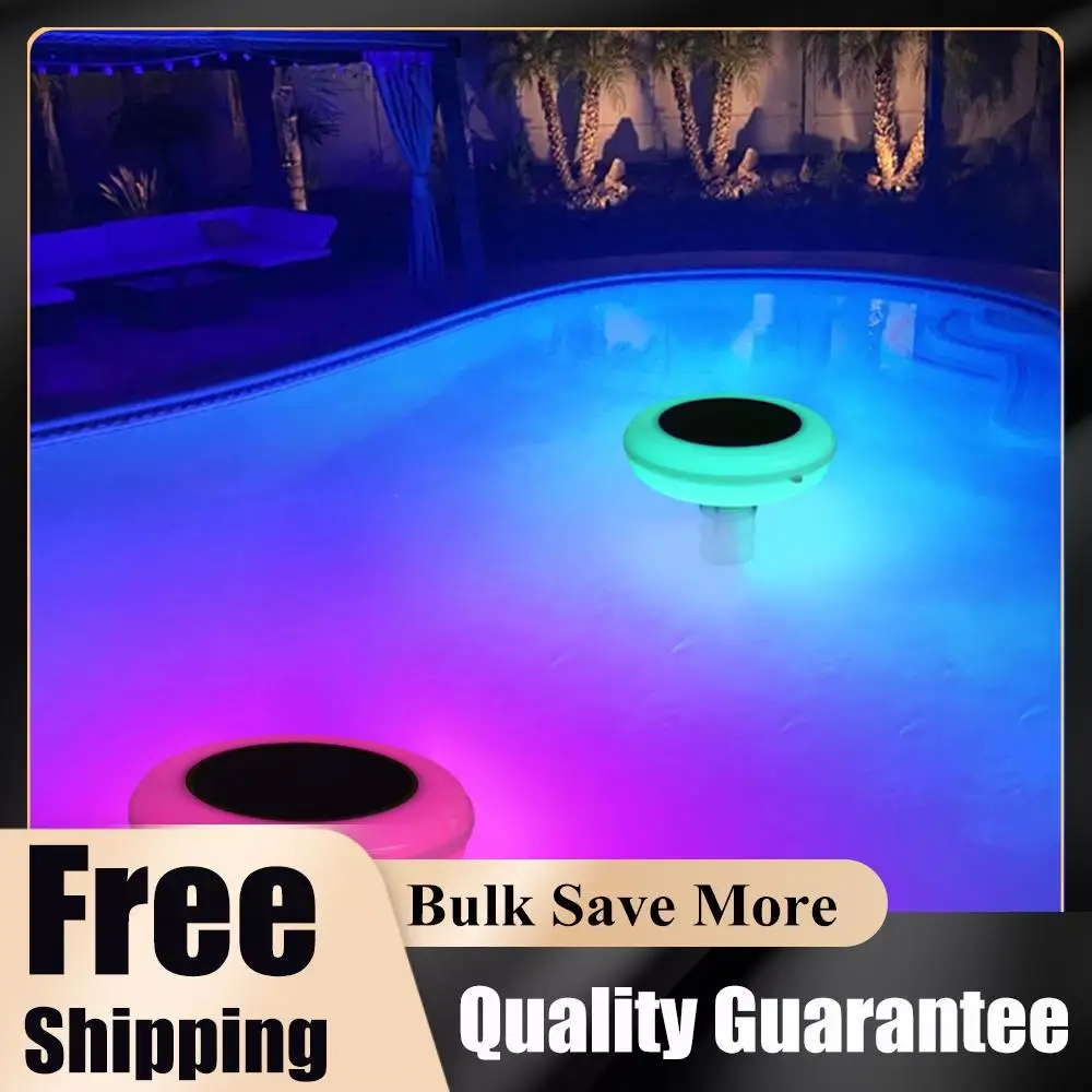 

Солнечный медный очиститель для бассейнов с автоматическим переключением, 7-цветной LED-подсветкой и функцией очистки для пресной и соленой воды, для бассейнов и спа