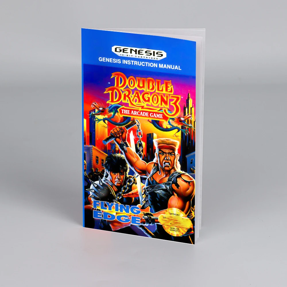 

Double Dragon 3 USA Manual for Sega 16 bit Megadrive Genesis High Quality Instructions