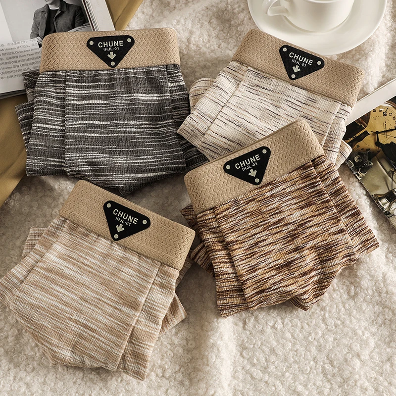 3-pack men's underwear men's boxer briefs youth pure cotton sports shorts breathable fashion boxer briefs