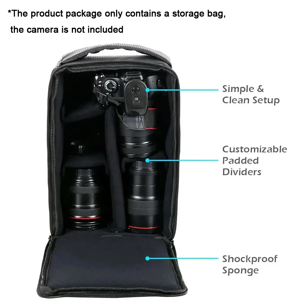 Outdoor Photography Multifunctional Handbag Polyester Camera Case Waterproof Bag Approx. 22*17*34cm Easy Portability