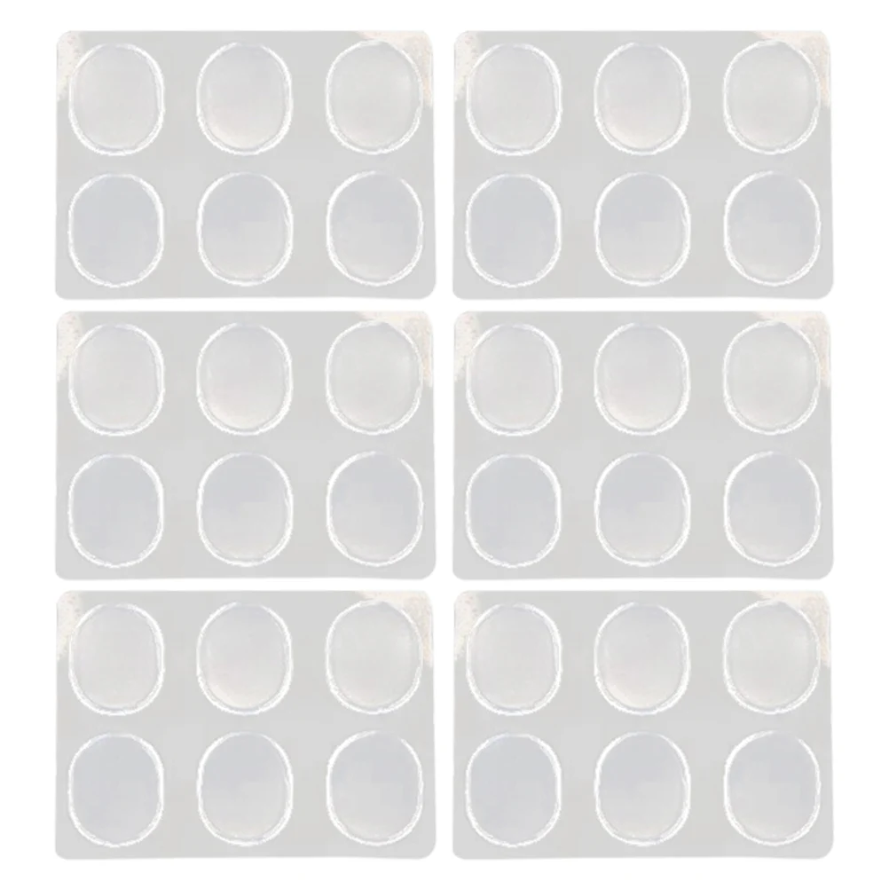 

6 Sets Comfortable Heel Cushions Premium Gel Anti Slip Pads Sole Stickers Insoles Foot Pain Relief Blisters Suitable All People