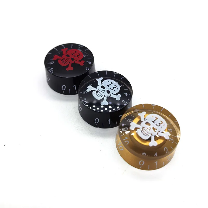 Perillas de Control para Guitarra Eléctrica Estilo Calavera, Tapas Personalizadas para Perillas de Volumen y Tono para Potenciómetros Gibson Epiphone, Repuestos para Guitarra
