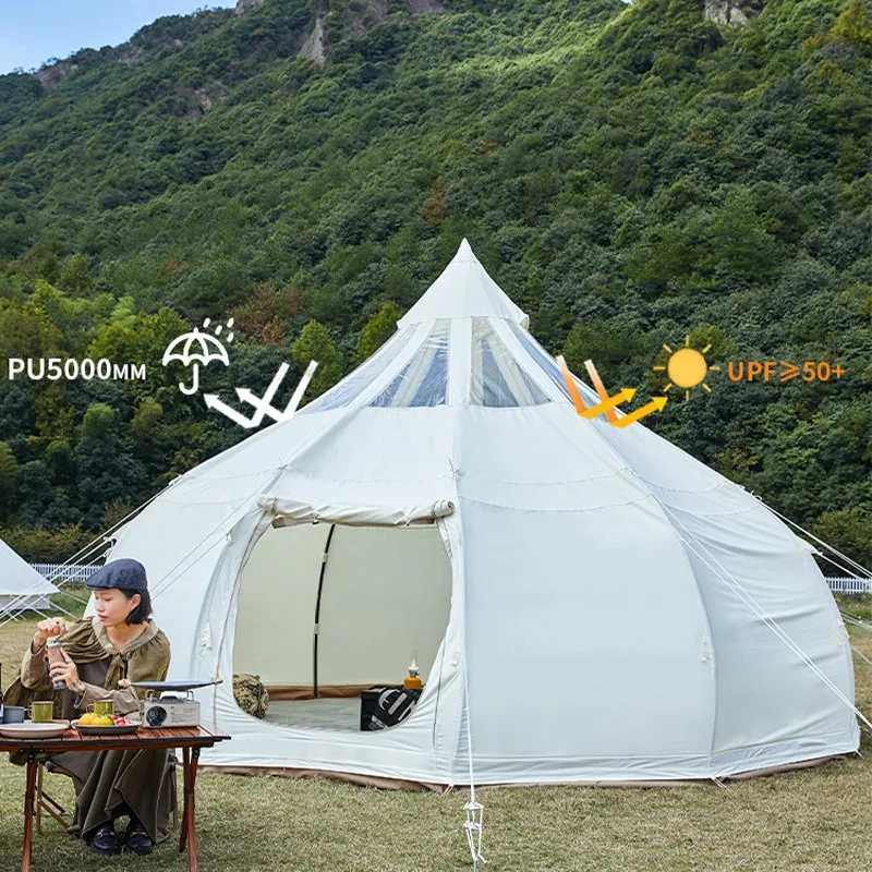 Camping tent, transparent starry sky spherical tent, rainproof camping tent