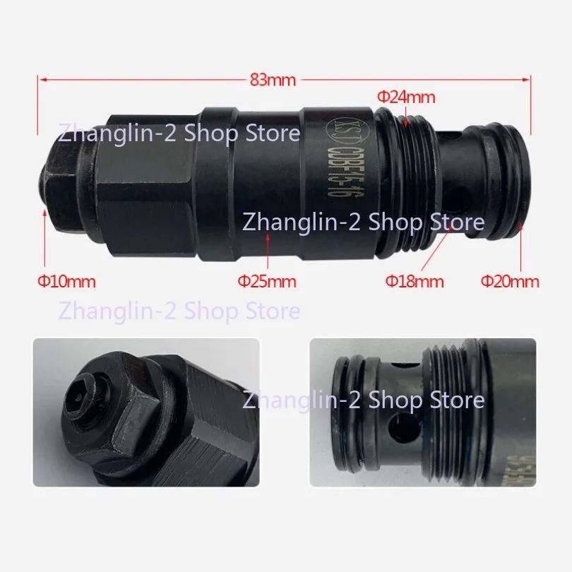 1PC Relief Valve (Multi-way Valve Pressure Regulating Valve) Forklift Control Valve