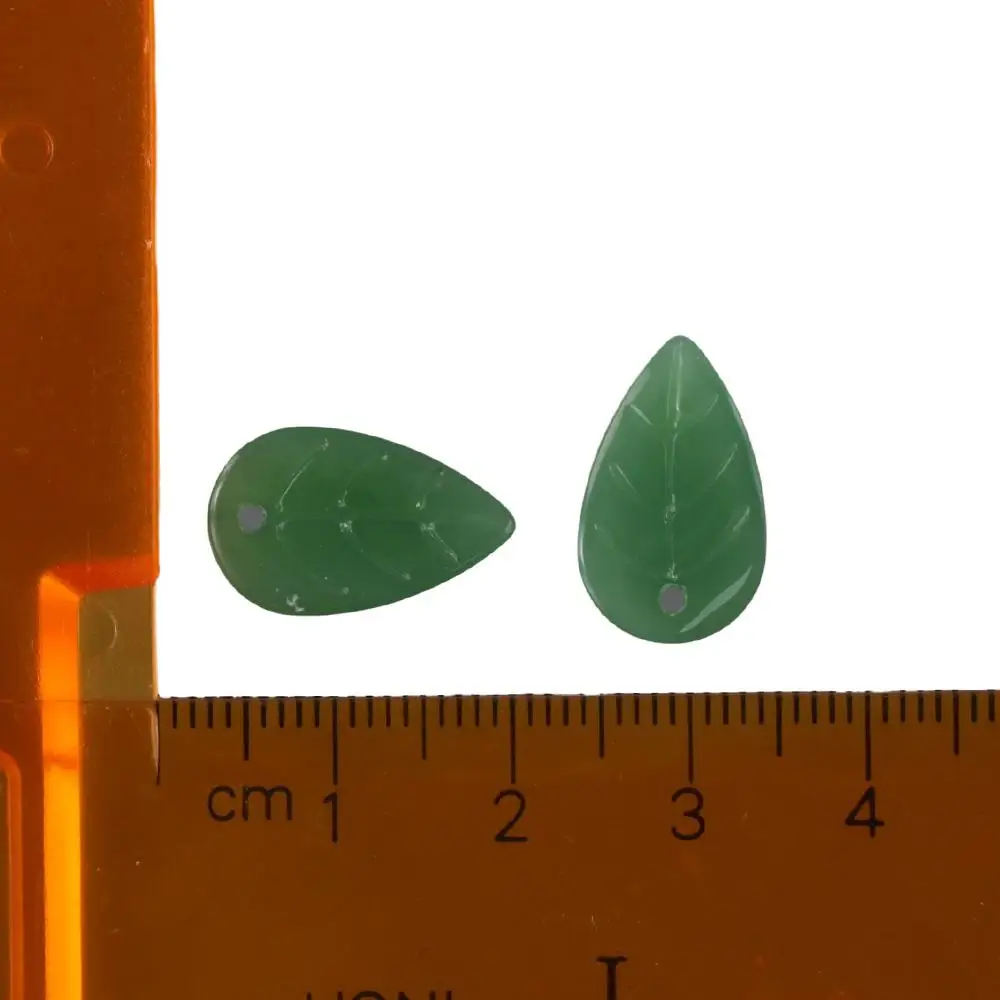 

100pcs Leaf Shape Leaf Crystal Glass Beads Glass Material Mixed Colors Spacer Beads 18x11mm Size Leaf Beads DIY Craft Making