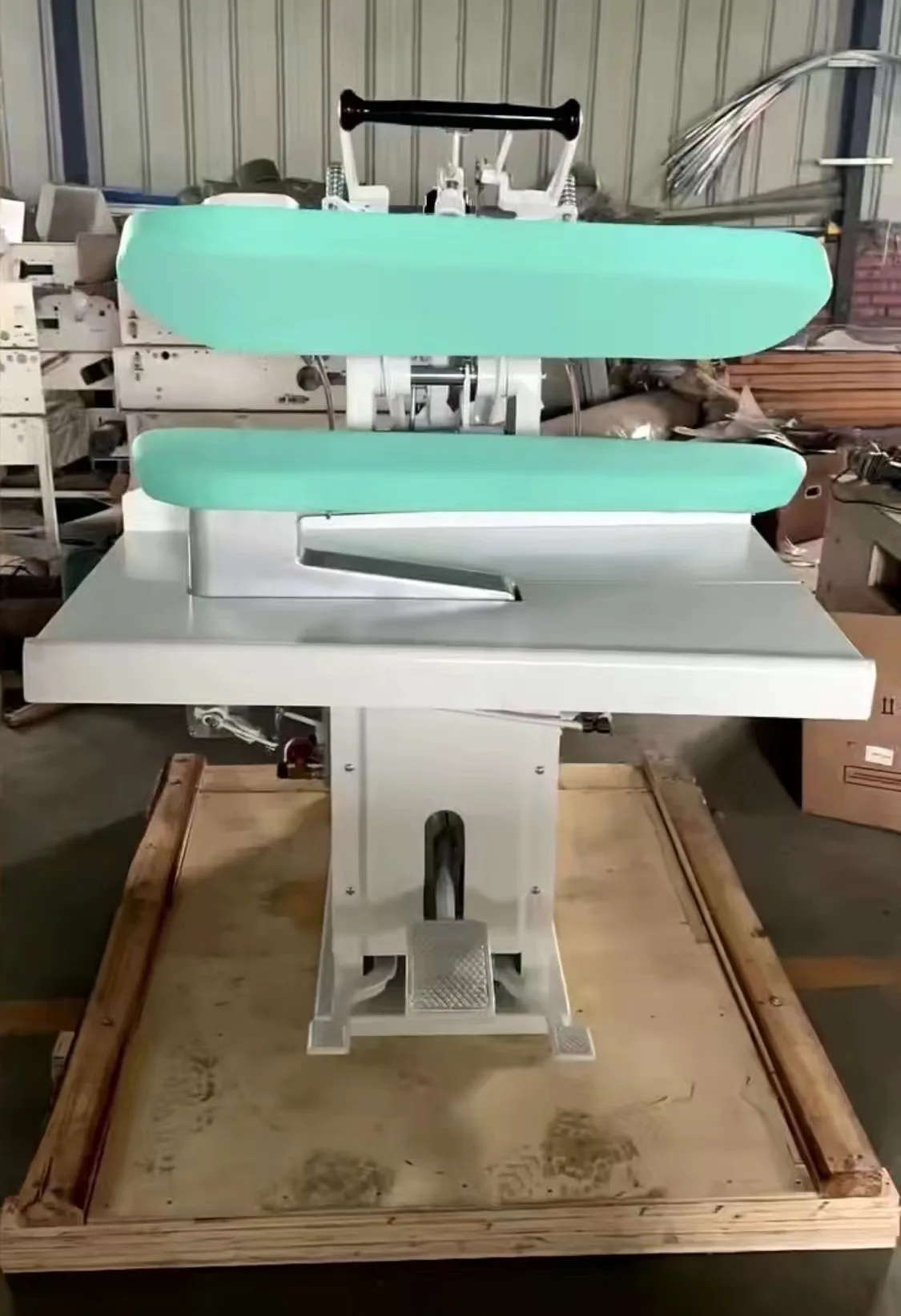 Industrial Automatic T-Shirt Pressing Ironing Machine with Manual Hot Steam Dry Cleaning Equipment Featuring Motor Engine Core