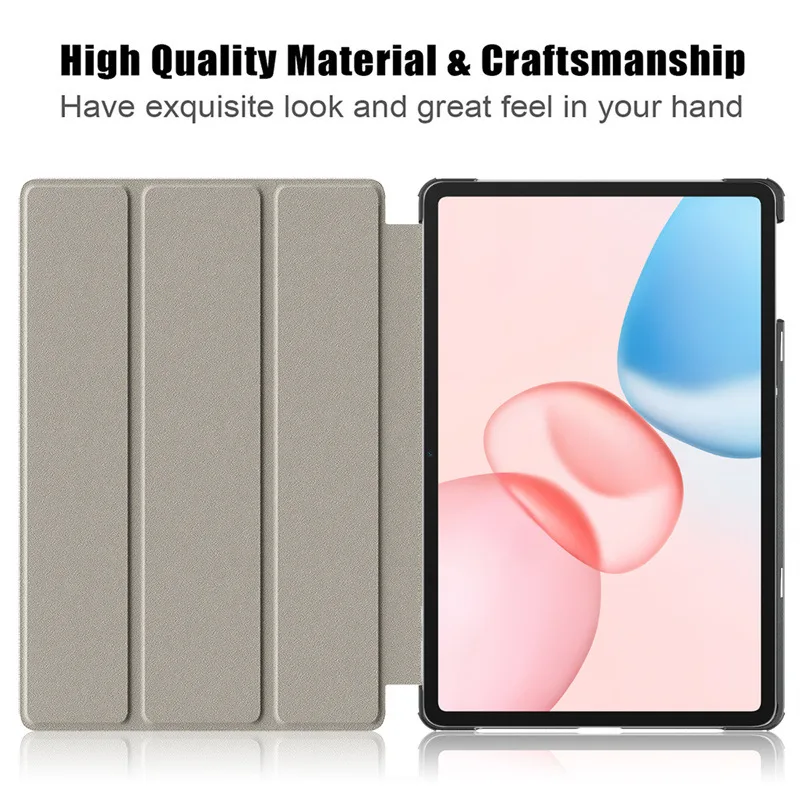 Dreifach Faltbare Hülle für Honor Pad 10 12,1 Zoll mit Auto-Wach-/Schlaf-Funktion Stoßfeste Kunstleder-Abdeckung für Huawei – Detail 7