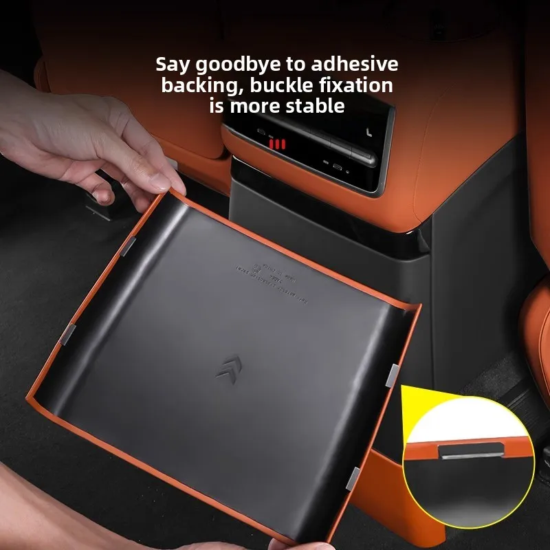 For Li Auto L6 L7 L8 L9 2023-2025 Rear Anti Kick Pad ABS Snap-fit Car Refrigerator Protective Cover Modify Car Accessories