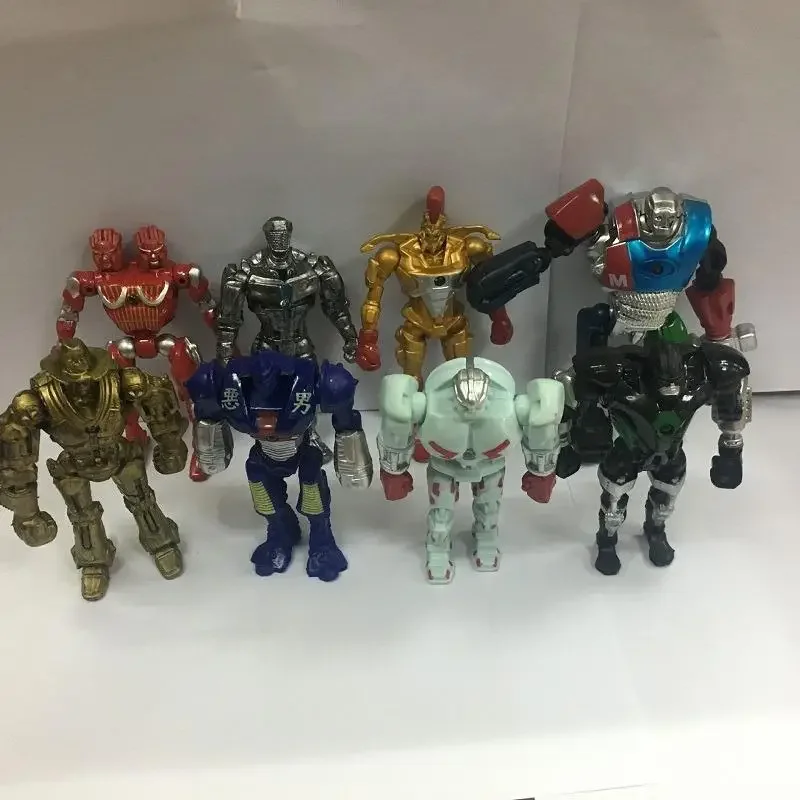 13cm 8pcs/Set EA30-20 Real Steel Zeus Atom Midas Adam Raider Robot Model Toys Gift Action Figure Hobby Decoration Doll Toys