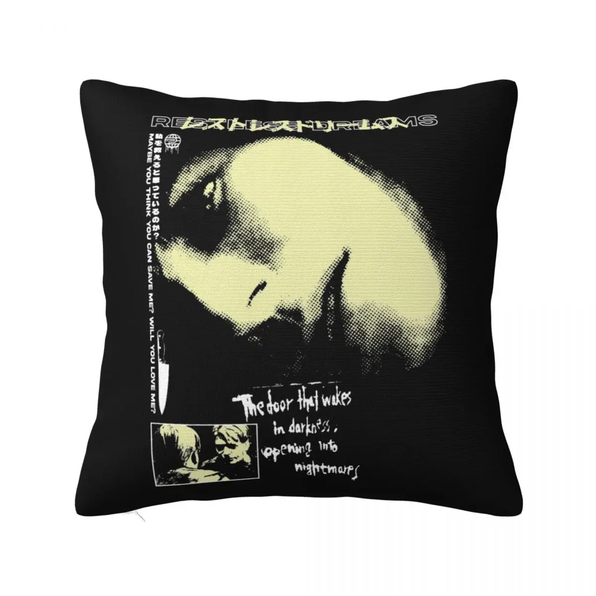 Silent Hill 2 Horror Game Pillow Case Cushion Cover Customized Polyester Decor Pillowcase for Home 40x40cm