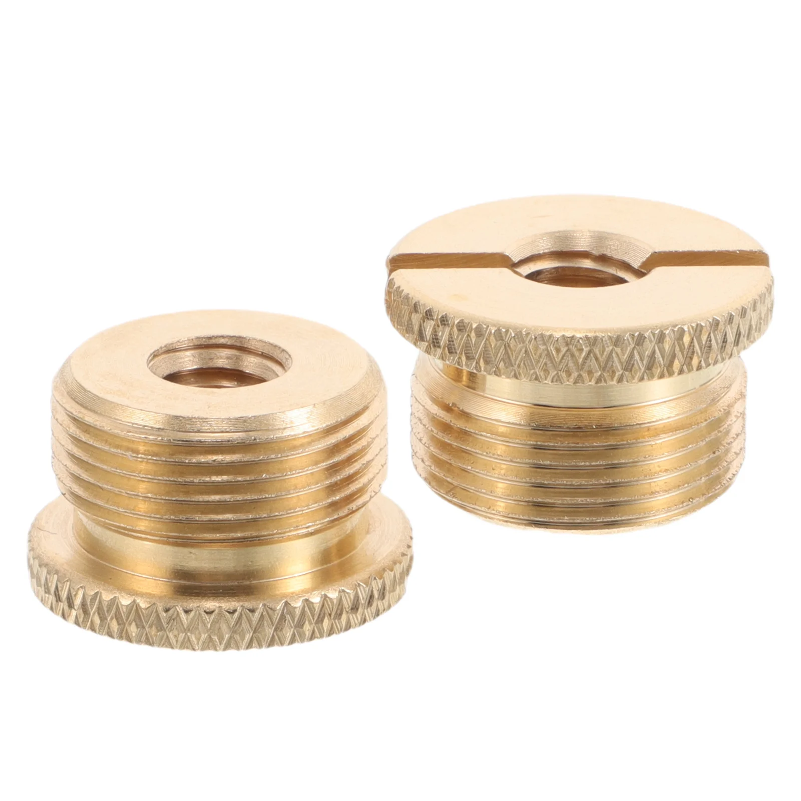 

2Pcs Microphone Capacitor Screw Adapter Copper Metal Mic Mount Adapter for Stand Adjustable Angles Recording Streaming Studio