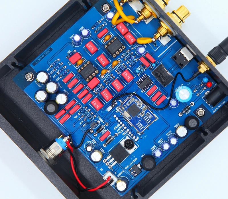 DC12V CSR8675 Bluetooth 5.0 HiFi Sốt Xe Nhạc Thu Âm Thanh Sợi Đồng Trục RCA Đầu Ra APTX-HD 48KHz 24BIT