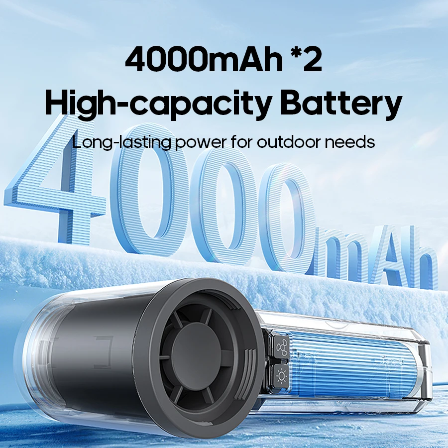منفاخ هواء قوي صغير 130000 دورة في الدقيقة 8000 مللي أمبير في الساعة مروحة تربو عنيفة منظف الغبار المحمول TypeC شحن محرك بدون فرشاة لنافذة السيارة