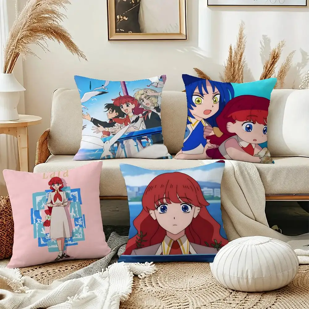 Cute Movie Goodbye Lara Cushion Cover Short Plush Pillowcase, Washable Wrinkle Resistant Cover for Bedroom Gift