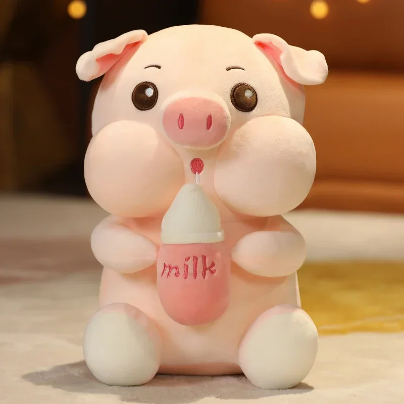 2022 Milk Bottle Animal Stuffed Doll Birthday Gift Bed  Sleep Pillow Bed Decoration Doll Child Birthday Gift  chair cushion