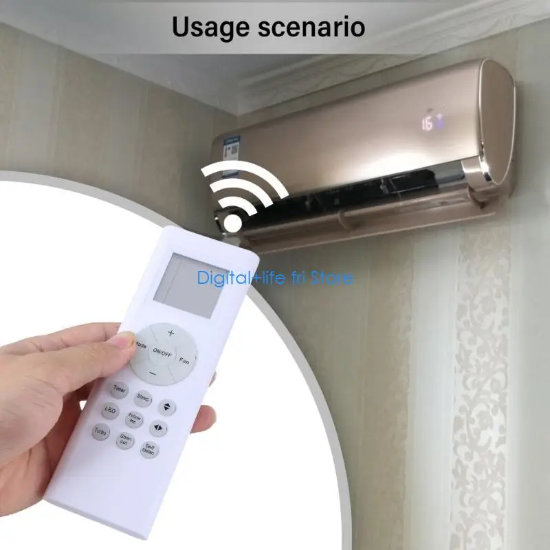 E06D User Friendly Replacement Remote for RG66A1/BGEF Window Air Conditioning Systems Energy Saving Controller Replacement