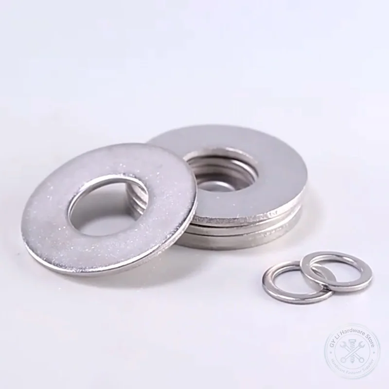 M3 M4 M5 M6 M8 M10 M12 M14 M16 M18 M20 A2 304 Stainless Steel Small Edge Flat Washer Metal Plain Gasket Shim For Screw Bolt
