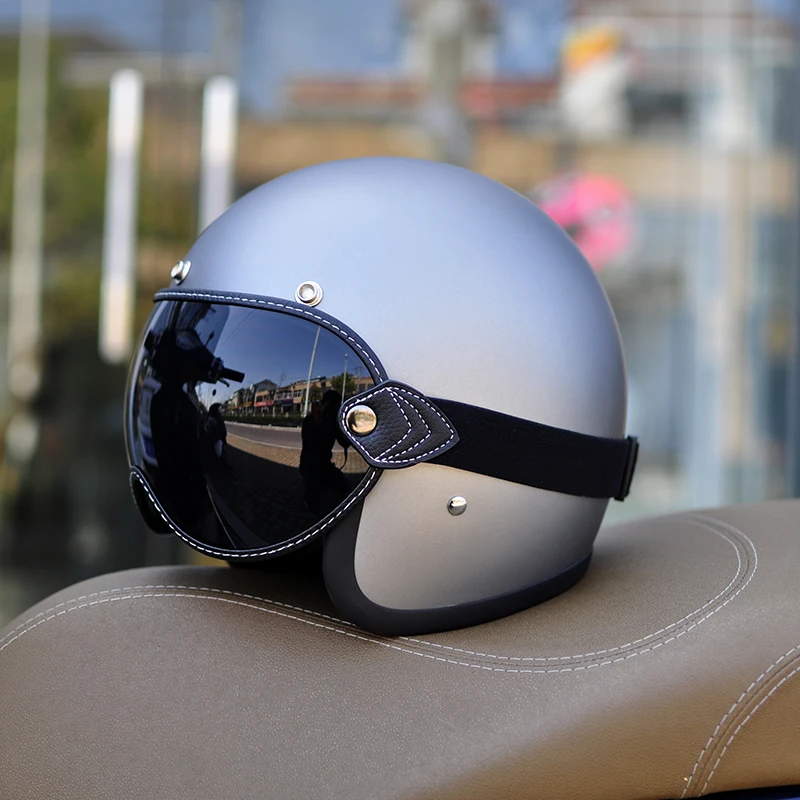 

Retro Open Face Half Helmets Universal Motorcycle Helmet Bubble Shield Visor Lens Sunglasses Goggles Accessories Fit All Vintage