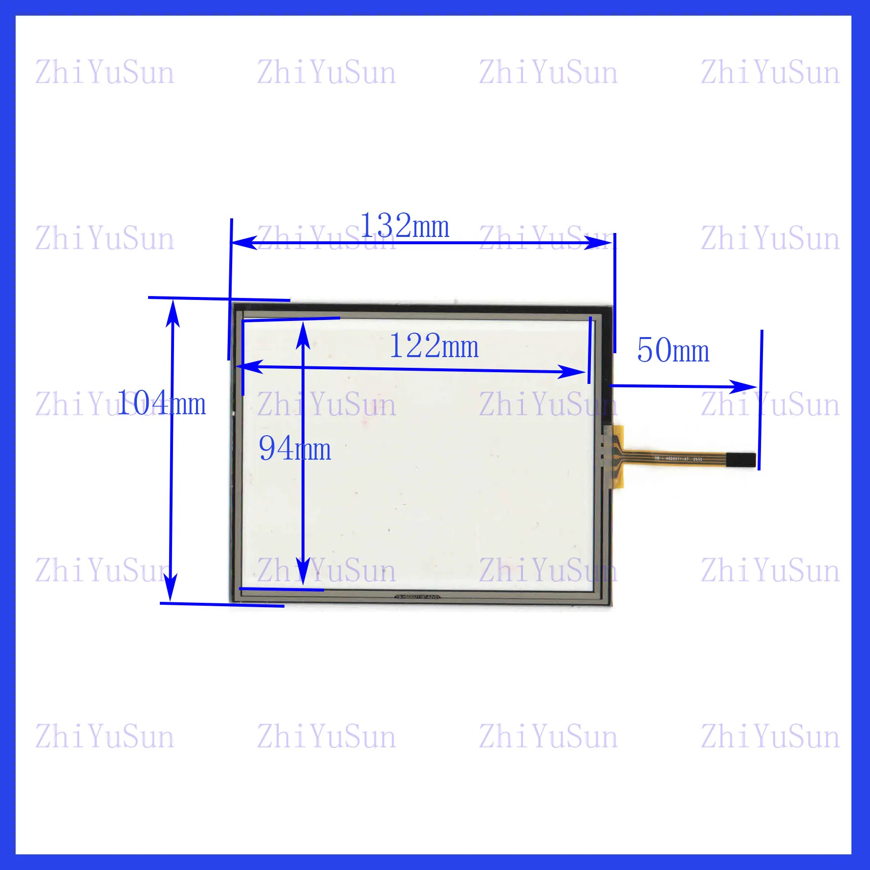 

132*104mm touchscreens glass 132*104 YB-HSD0571197-A3V01