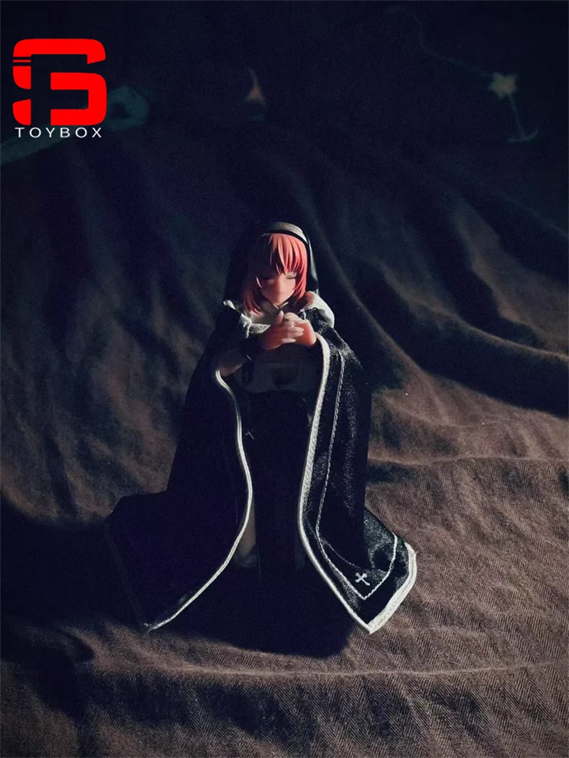 متوفر في المخزون 1/12 مقياس أنثى الجندي الحلزون قذيفة راهبة مطبوعة عباءة المشهد اكسسوارات صالح 6 ''عمل الشكل الجسم الدمى #6