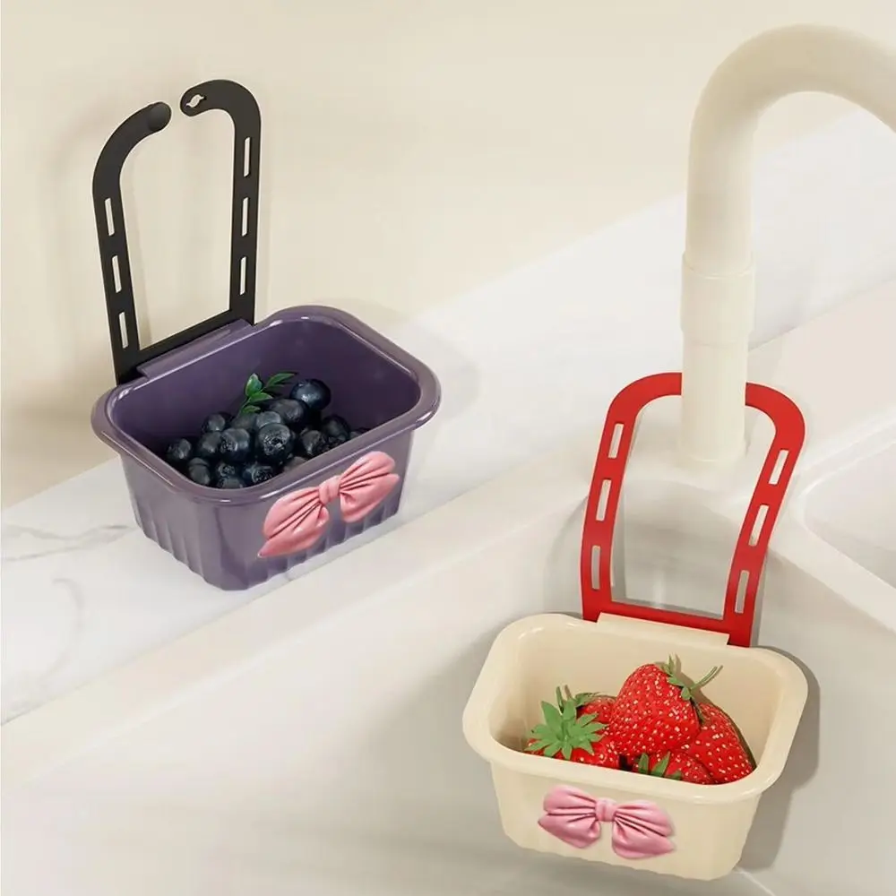 

Creative Sink Hanging Strainer Basket Detachable Multifunctional Fruit Clean Filter Rack Bottom Hollow Out Fast Sink Storage Bag