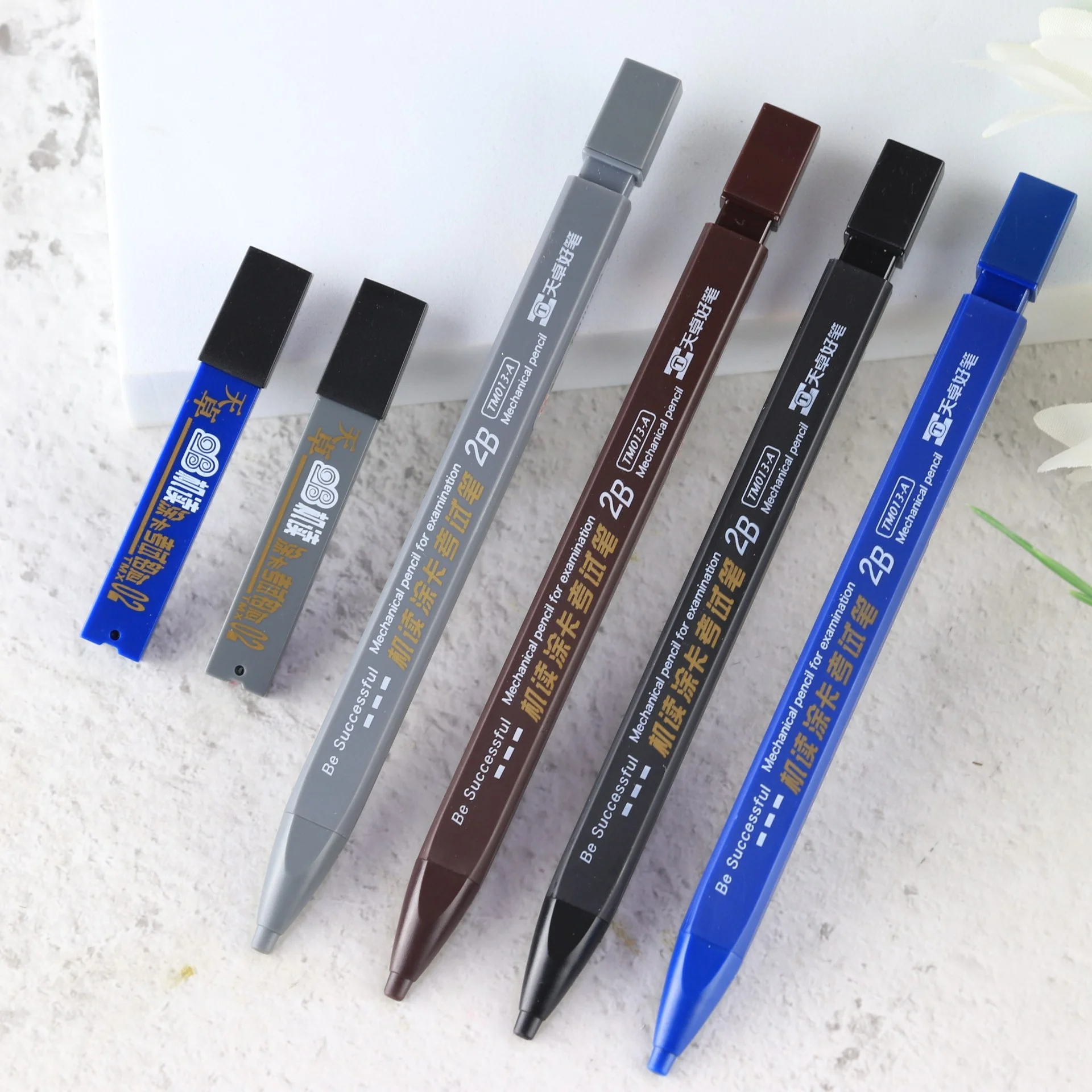 Staedtler Pencil Lumocolor - Lápices y 6 minas 2B negras