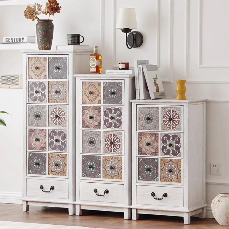French Vintage Living Room Cabinets Unique Aesthetic Elegant Premium Living Room Cabinets Chic Textured Meuble Furniture Home