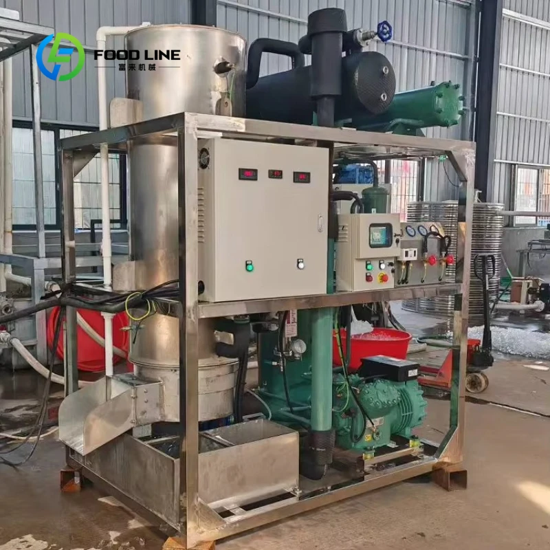 Customized 1T 2T 3T 5T 10T Tube Ice Machine for Drinks and Wine Industrial Stainless Steel Automatic Tube Ice Maker