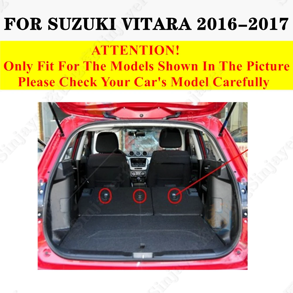 Full Set XPE Car Rear trunk mat for Suzuki Vitara 2017 2016 Cargo Liner Protect Cover Tail Boot luggage Pad Carpet Interior Part